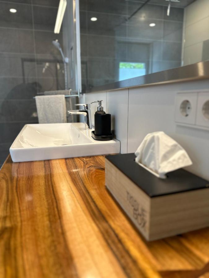 Moderne Ferienwohnung Rhenum Mit Wallbox ヴァルツフート＝ティンゲン エクステリア 写真